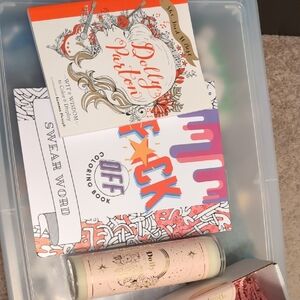 Colorful Book and Candle Set